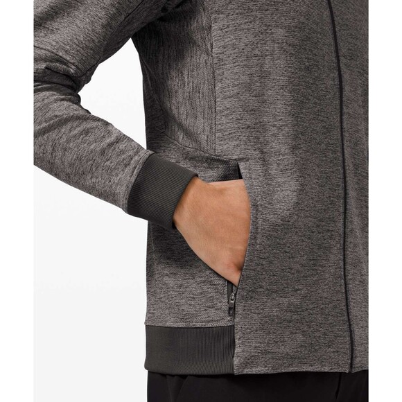 Lululemon Textured Tech Bomber Jacket.Graphite Gray/Vapor.Men. Sz S - Picture 10 of 16